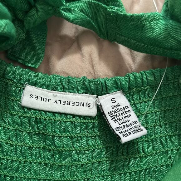 Sincerely Jules Vibrant Green Midi Dress new with tags size small - Picture 4 of 8